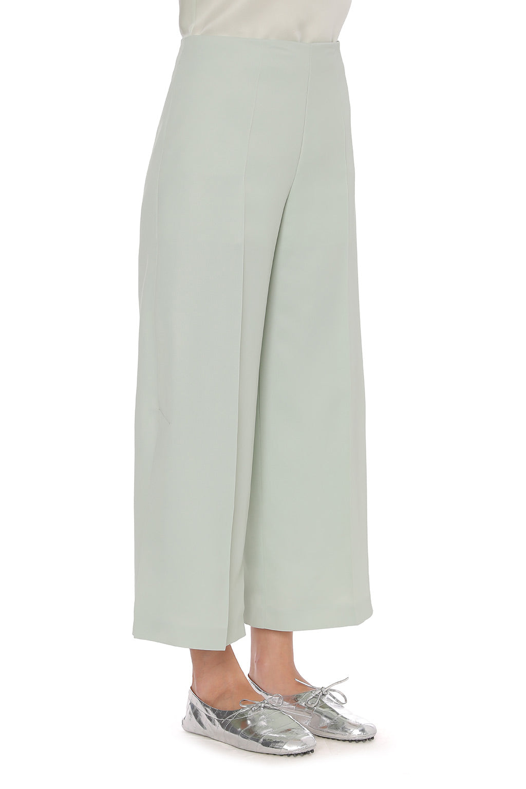 Pantalon Large Cropped - Light blue
