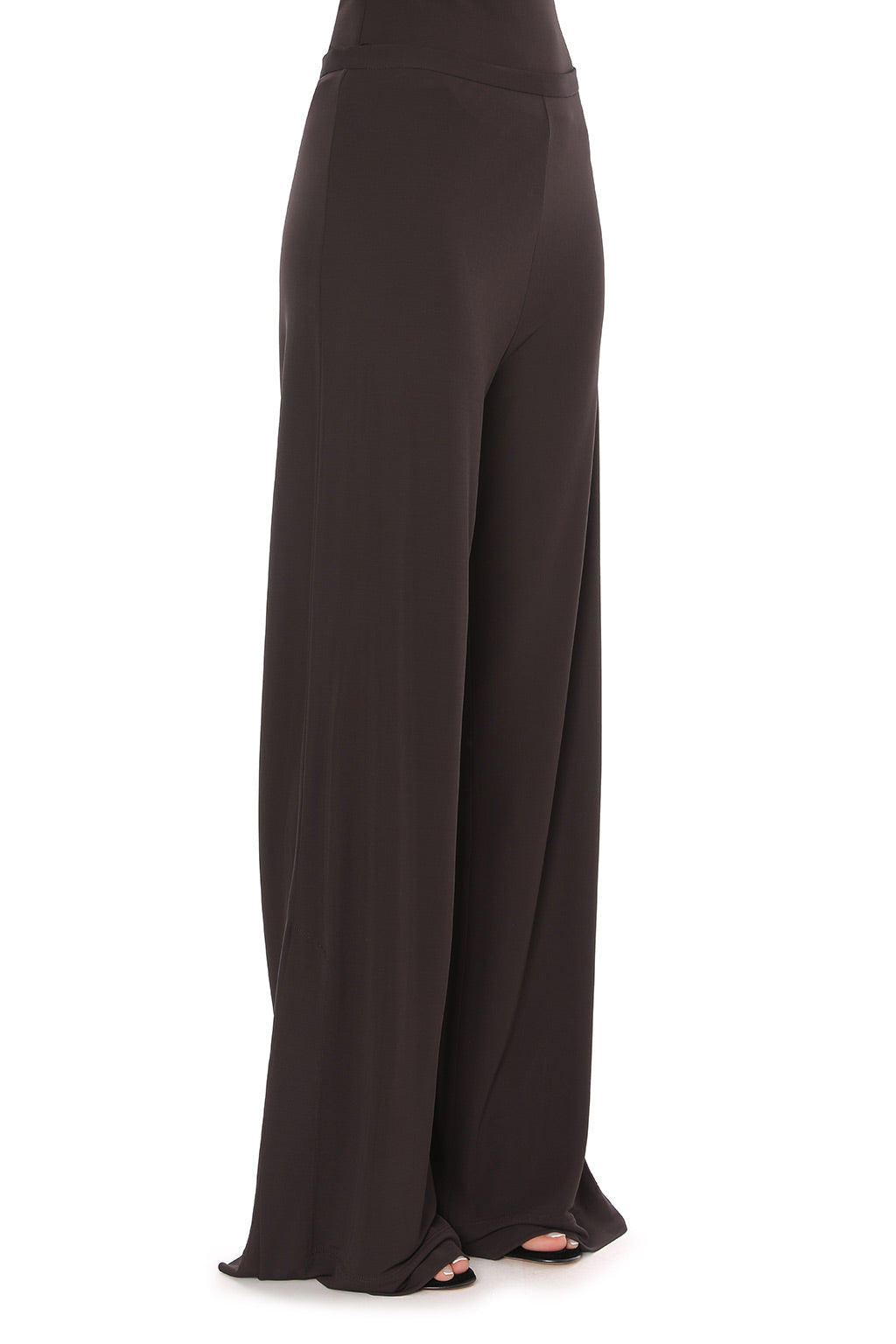 Pantalon droit avec fente - Brown