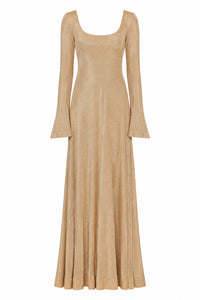 Robe Longue Scintillante - Gold