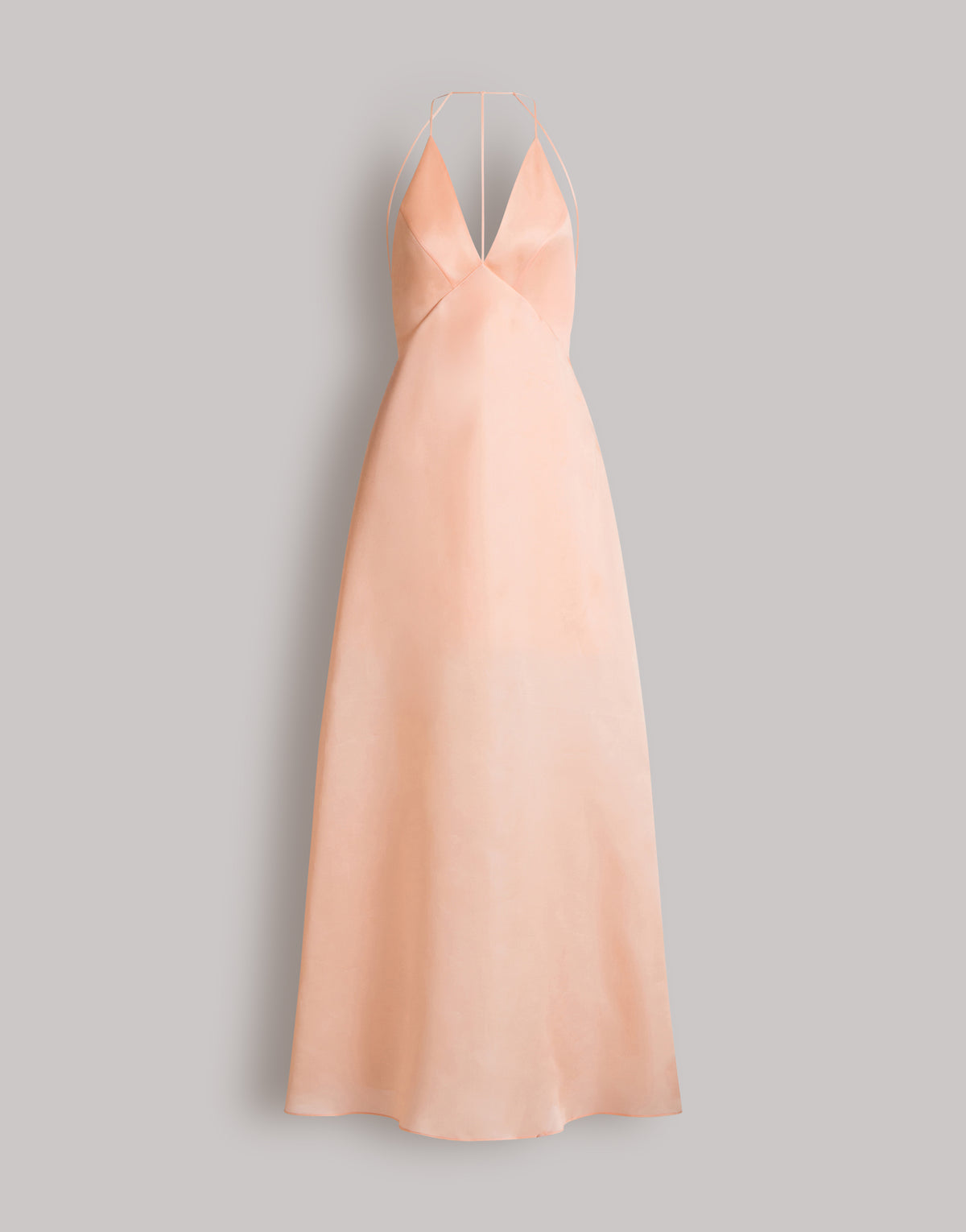 Robe dos nu en soie - Pink