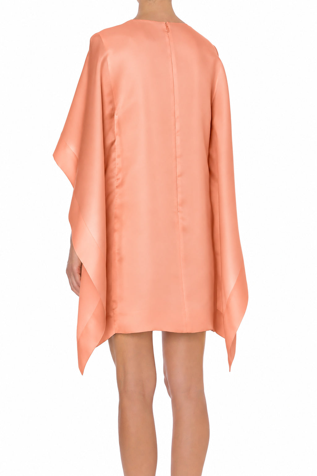Robe Courte à Effet Cape - Pink