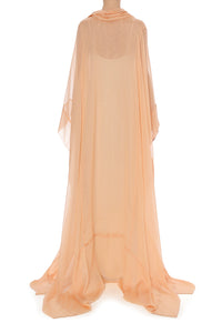 Robe Longue Transparente Fluide - Beige