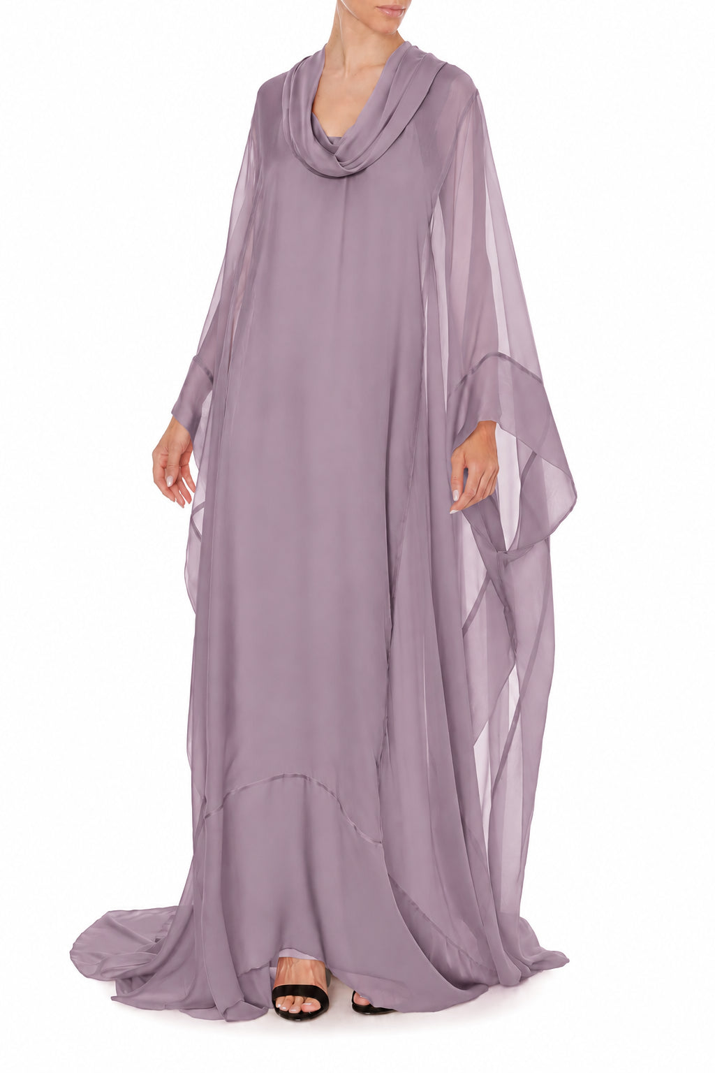 Robe Longue Transparente Fluide - Green