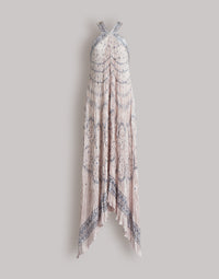 Long robe imprimée avec dos nu - Pink