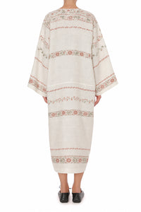 Robe Kaftan Brodée - Pink