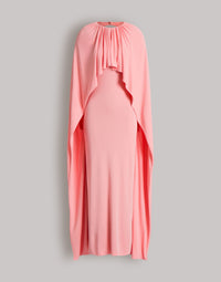 Robe longue en jersey  avec découpe dans le dos - Pink Powder