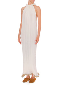 Robe longue en maille  - Ivory