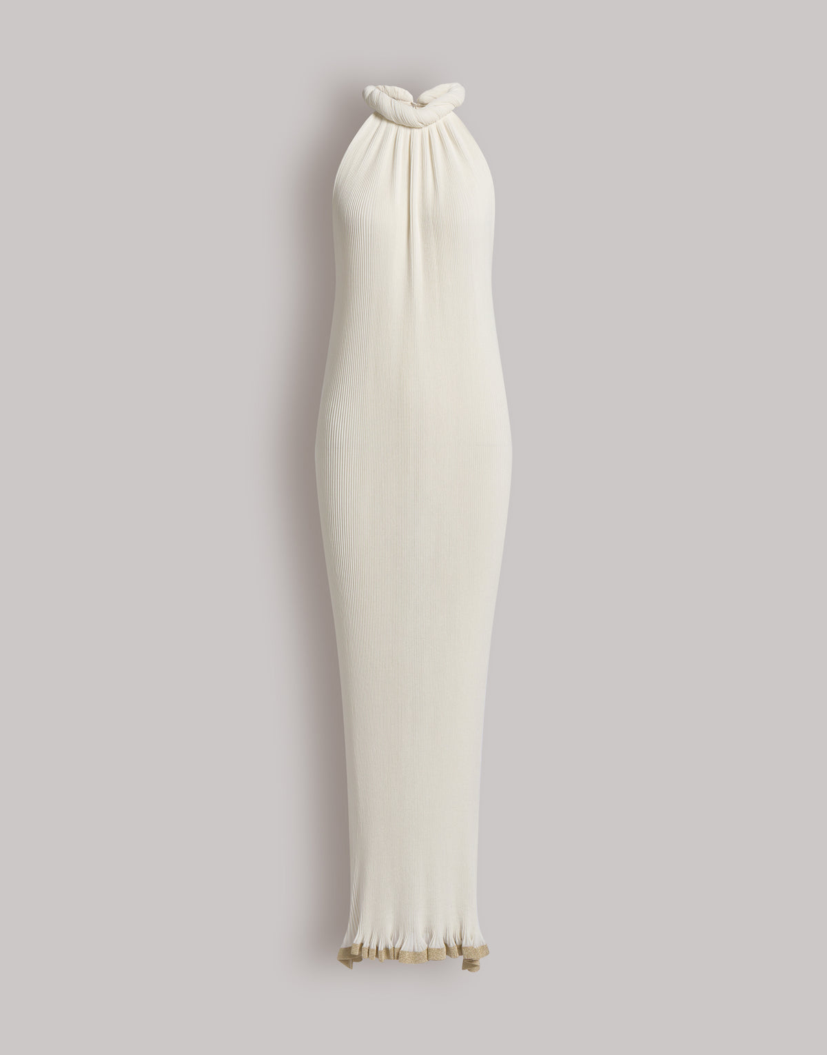 Robe longue en maille  - Ivory