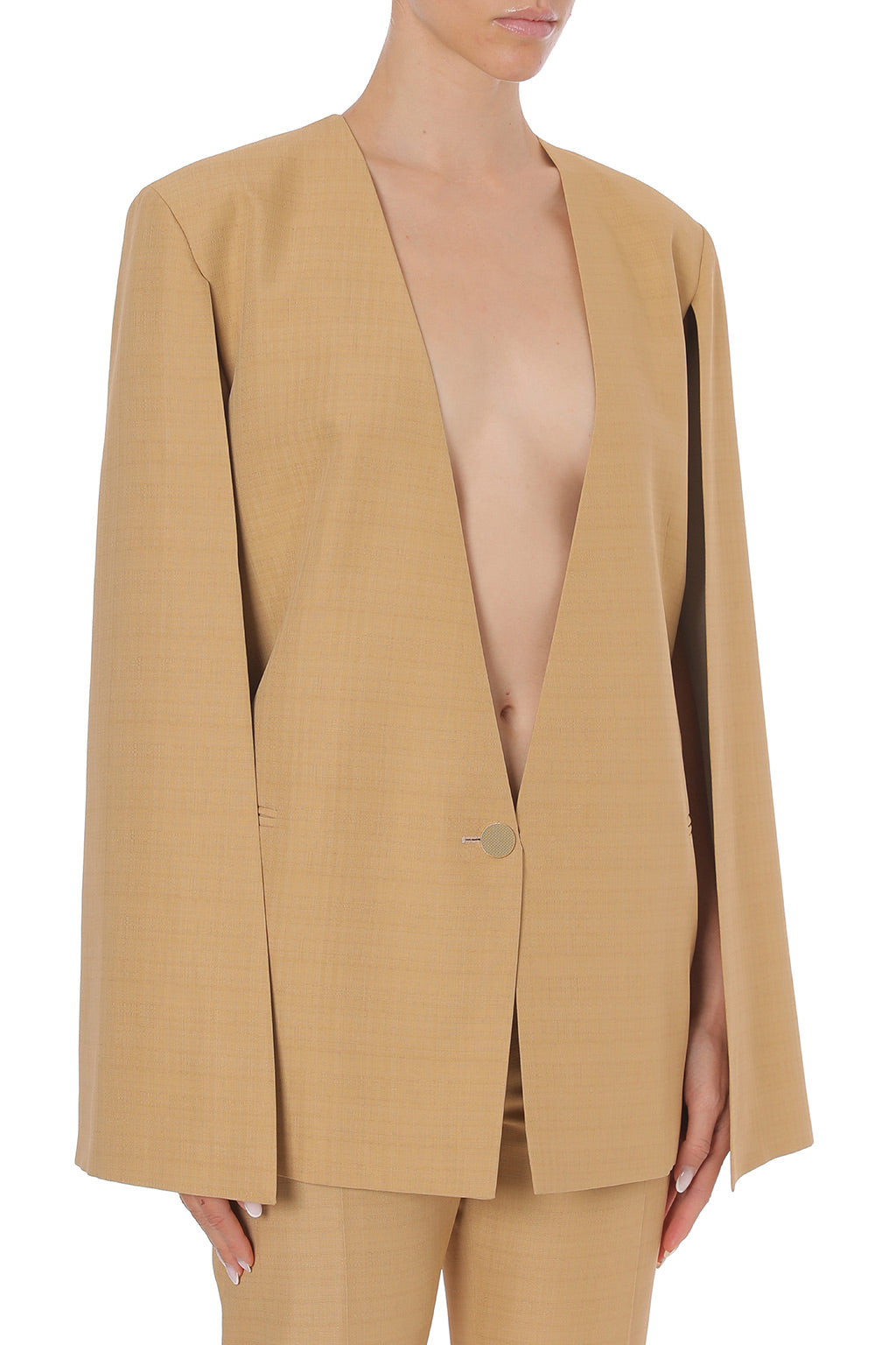 Veste à manches ouvertes  - Beige