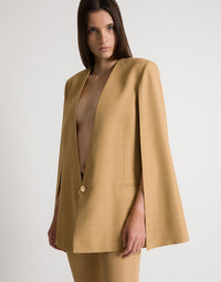 Veste à manches ouvertes  - Beige