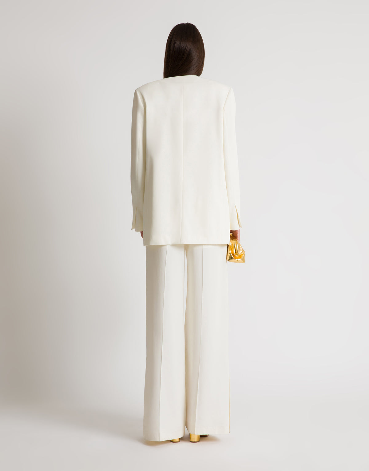 Veste croisée avec boutons dorés - Ivory