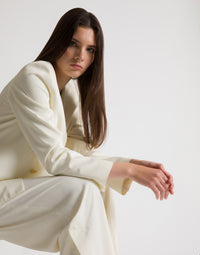 Veste croisée avec boutons dorés - Ivory