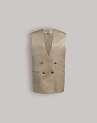 Gilet double boutonnage oversize - Grey