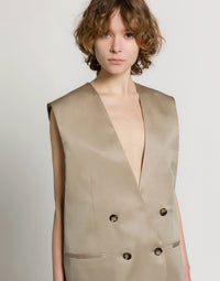 Gilet double boutonnage oversize - Grey