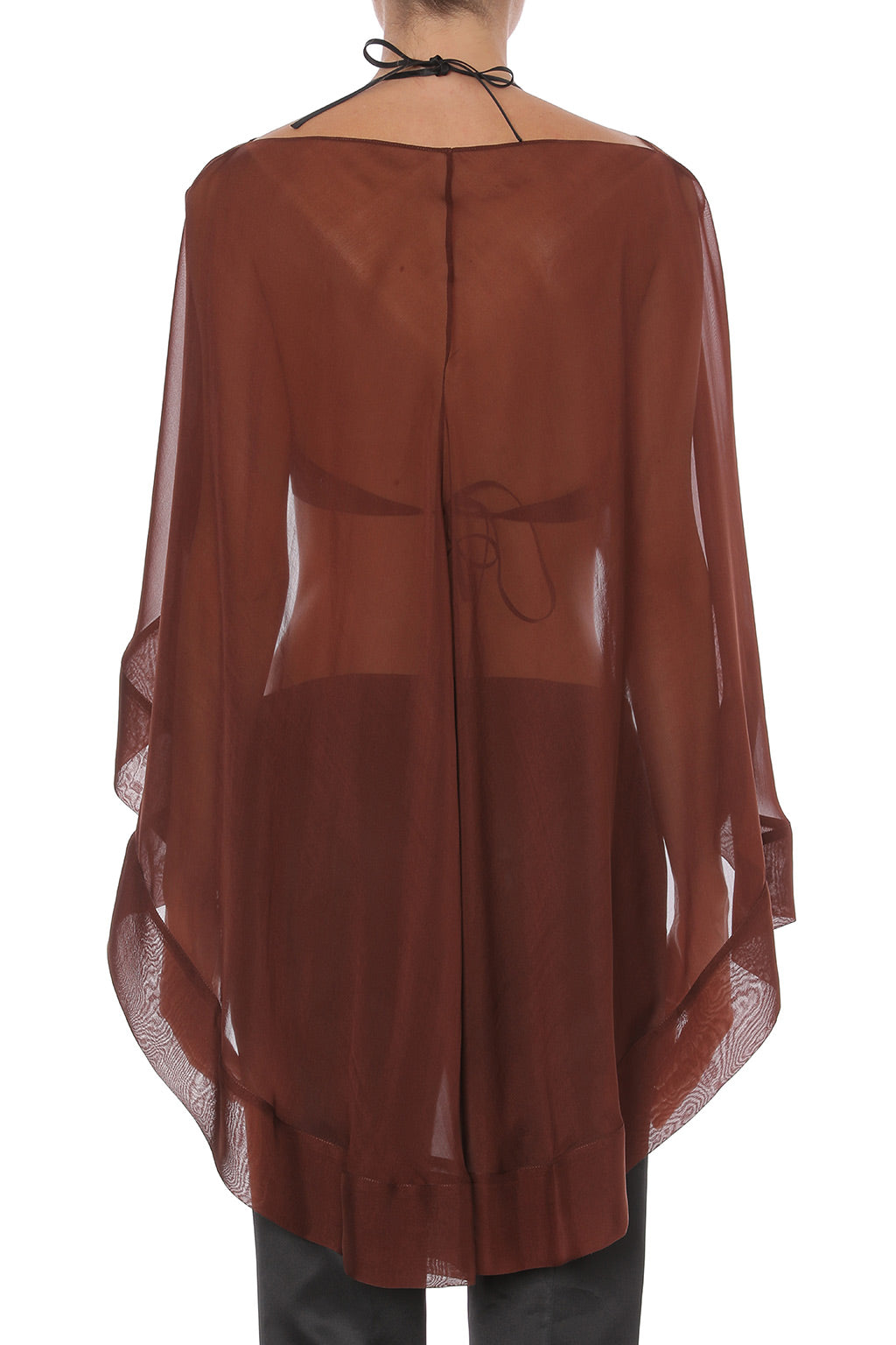 Top Court Transparent Effet Cape - Brown