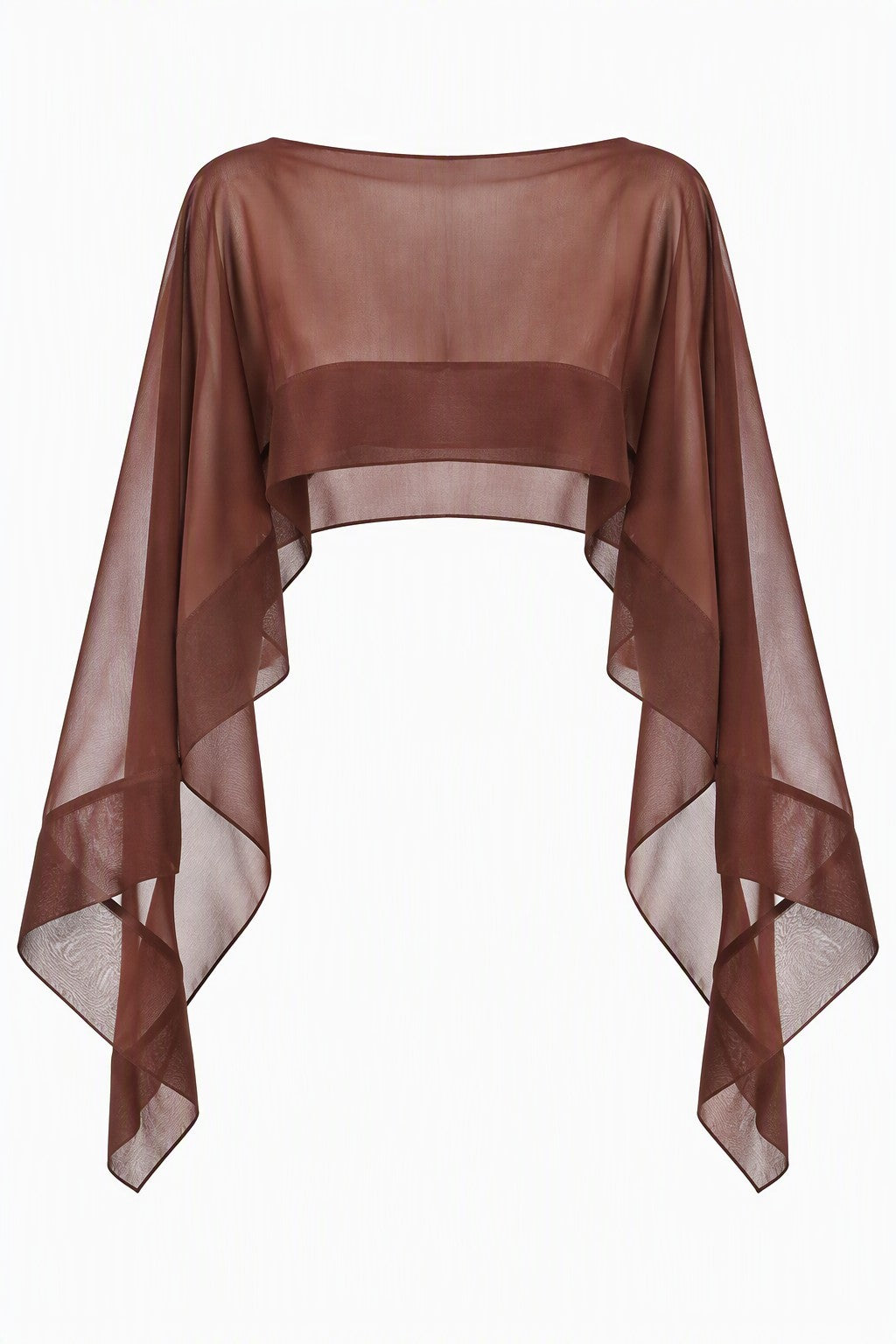 Top Court Transparent Effet Cape - Brown