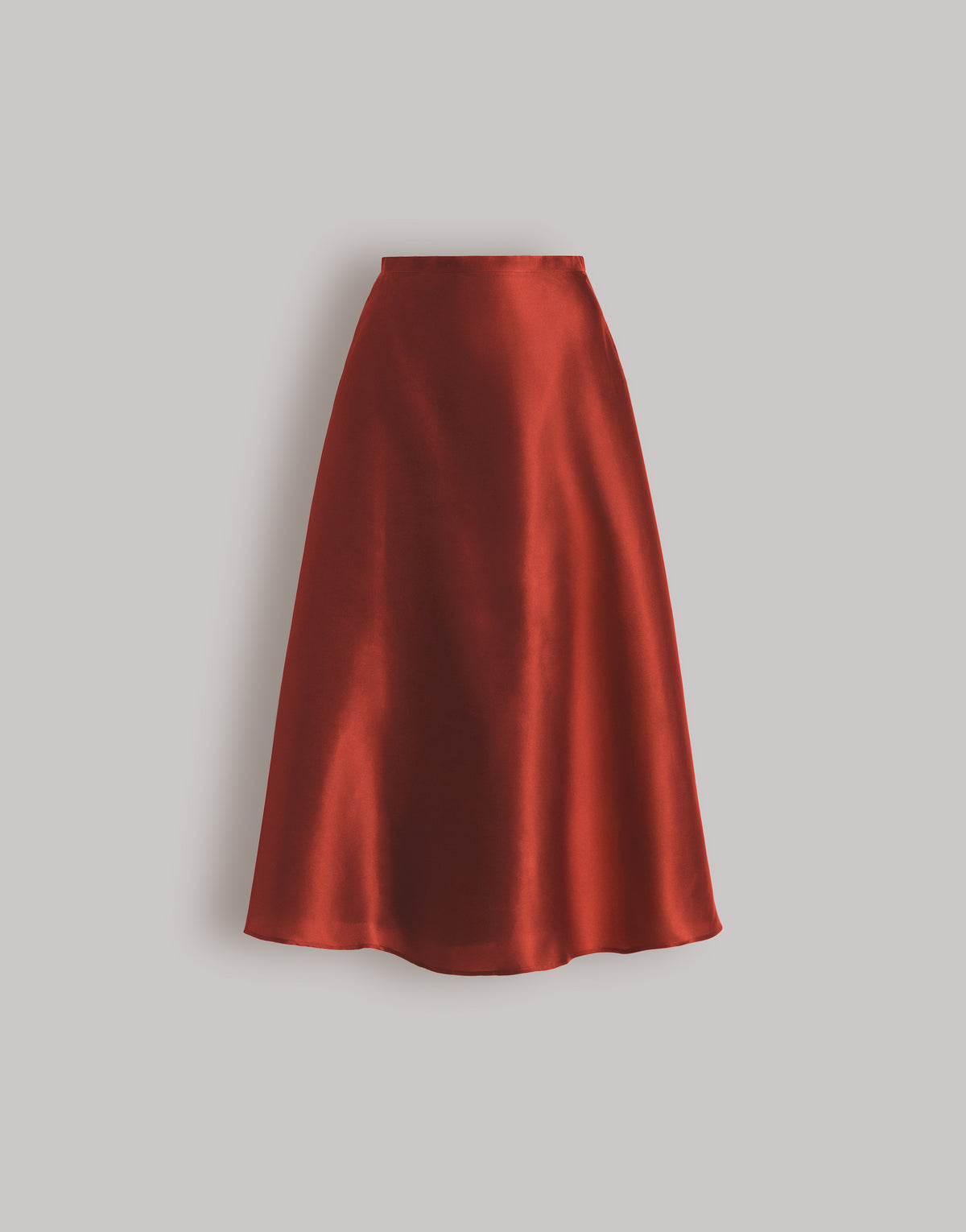 Jupe ample en organza de soie - Red