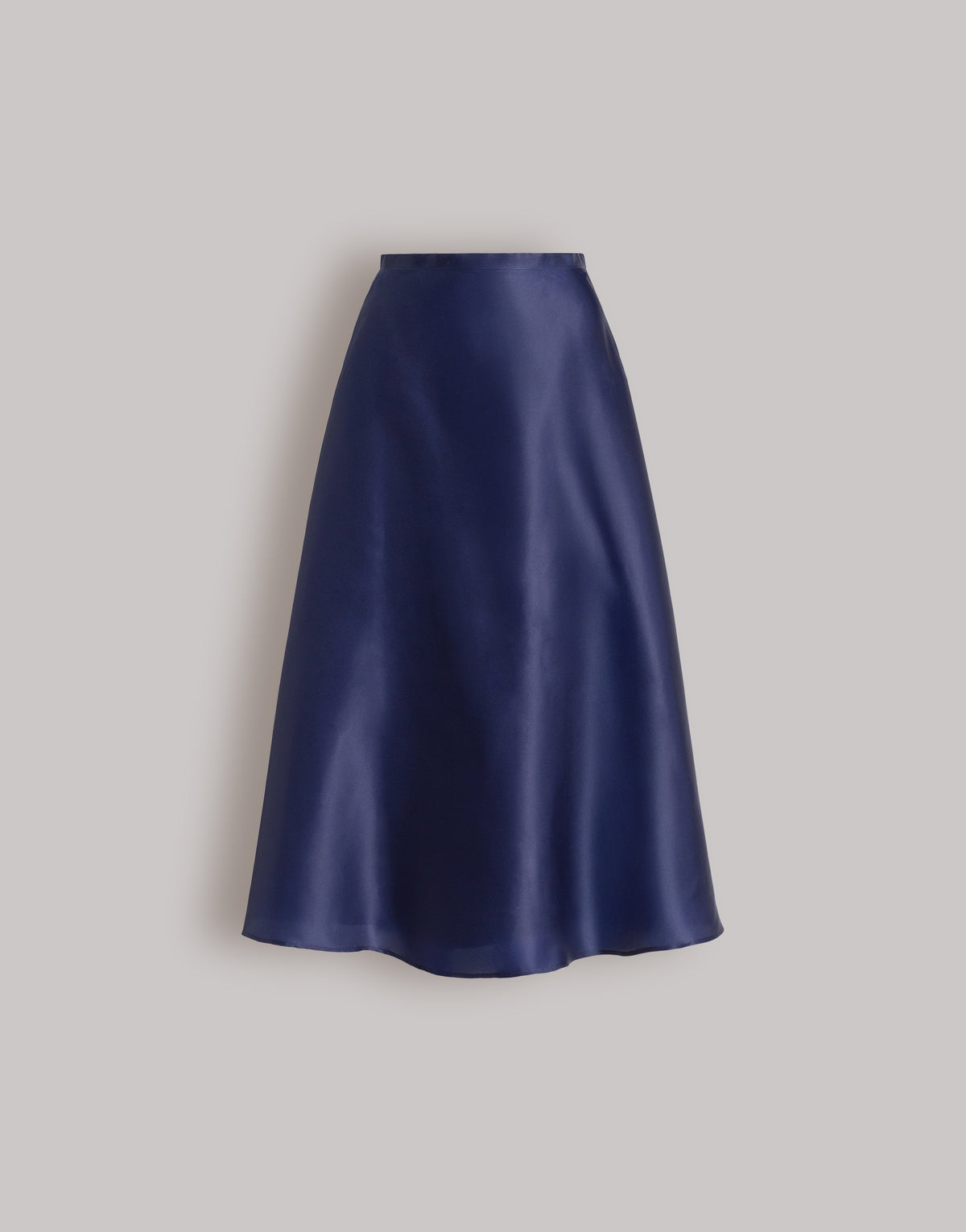 Jupe ample en organza de soie - Blue