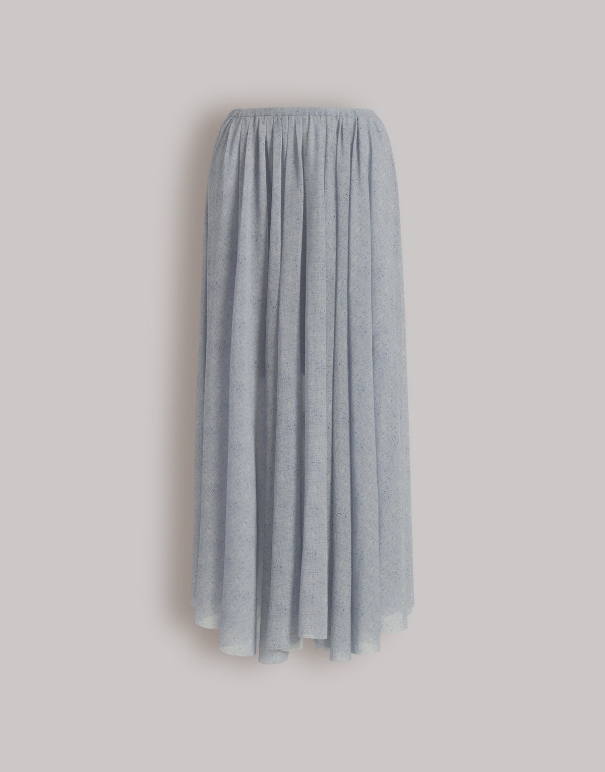Jupe plissée en tulle imprimé - Light blue