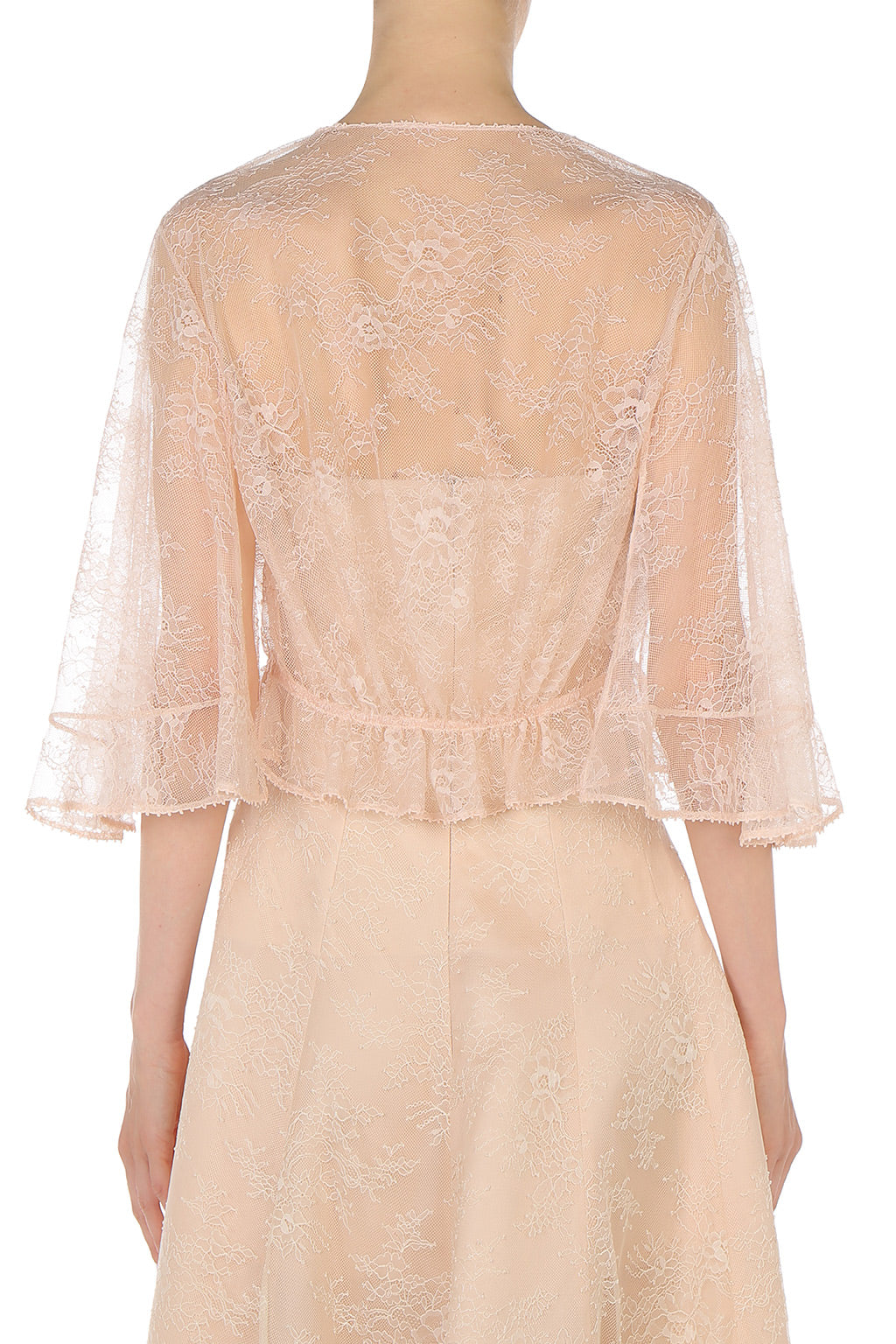 Boléro en Dentelle à Nouer - Beige