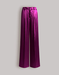 Pantalon en satin brillant - Purple