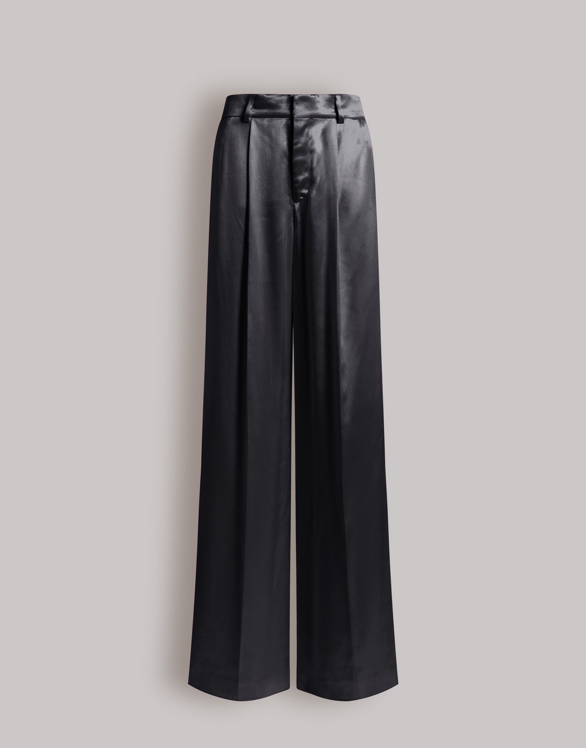 Pantalon en satin brillant - Black
