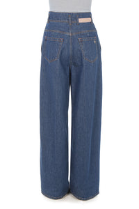 Pantalon  large en denim - Light blue