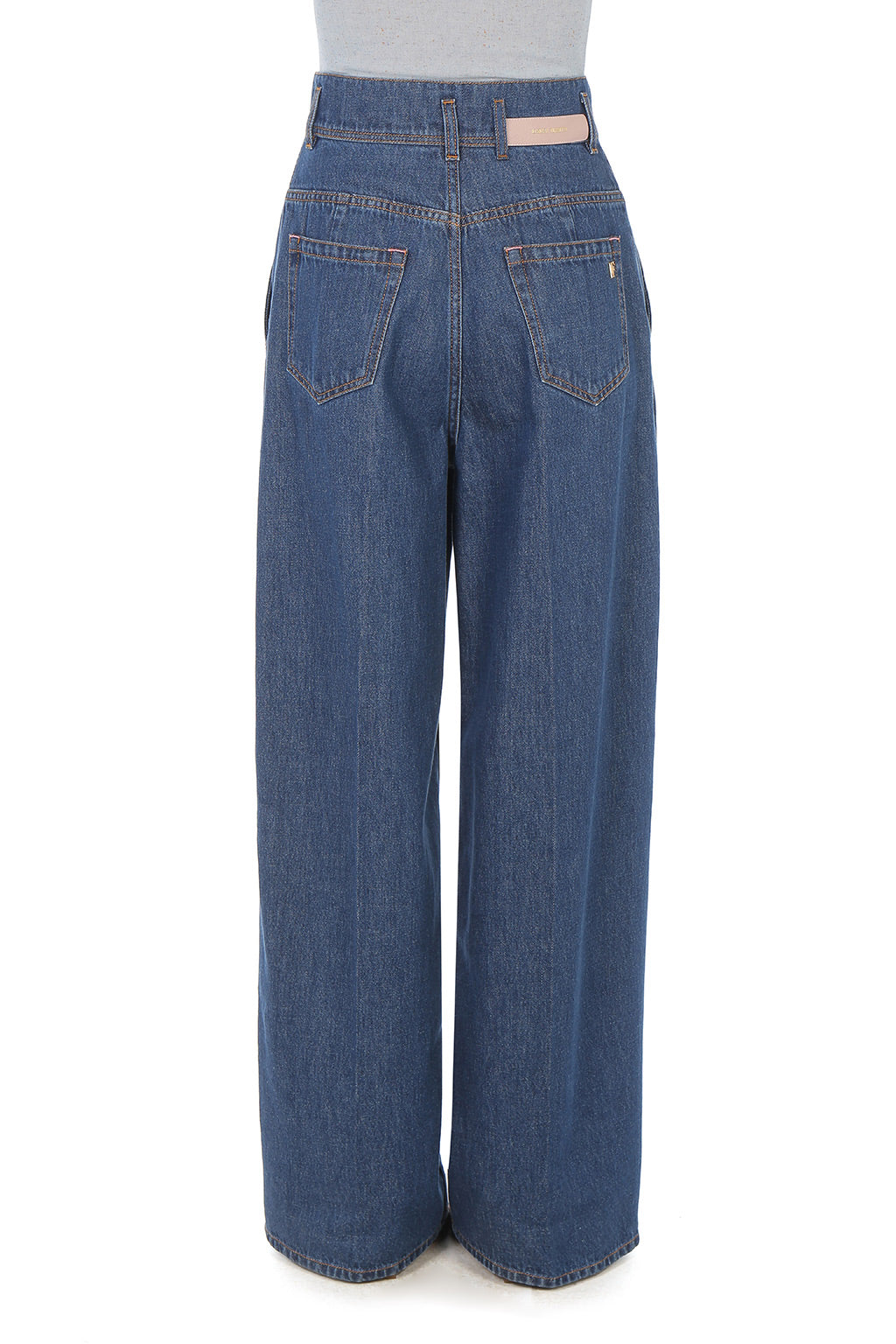 Pantalon  large en denim - Light blue
