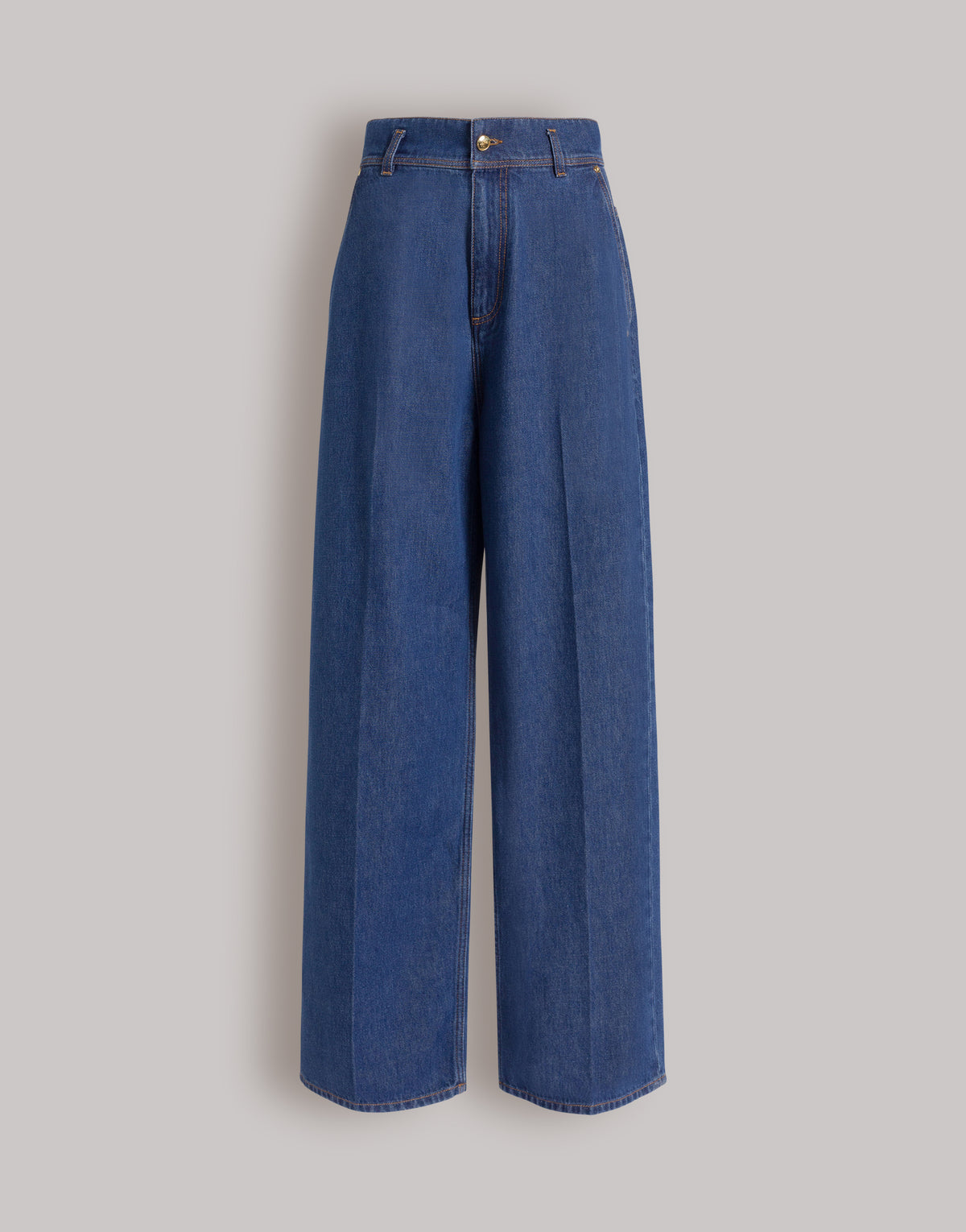 Pantalon  large en denim - Light blue
