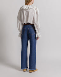 Pantalon droit en denim - Light blue