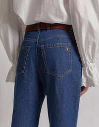 Pantalon droit en denim - Light blue