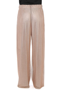 Pantalon large à micro-rhinestone - Pink