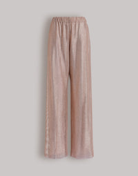 Pantalon large à micro-rhinestone - Pink