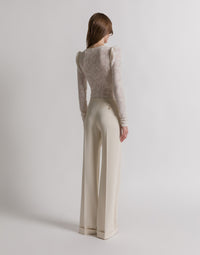 Pantalon habillé en cady - Ivory