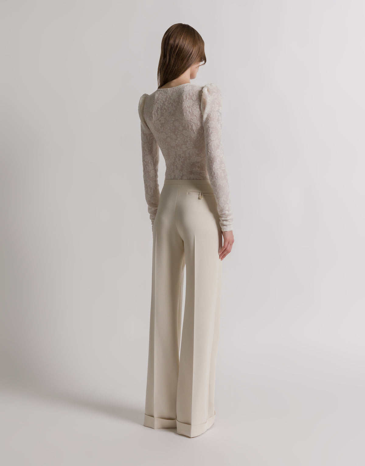 Pantalon habillé en cady - Ivory