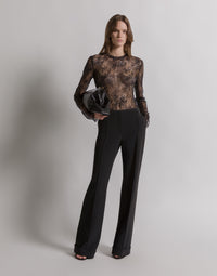 Pantalon habillé en cady - Black