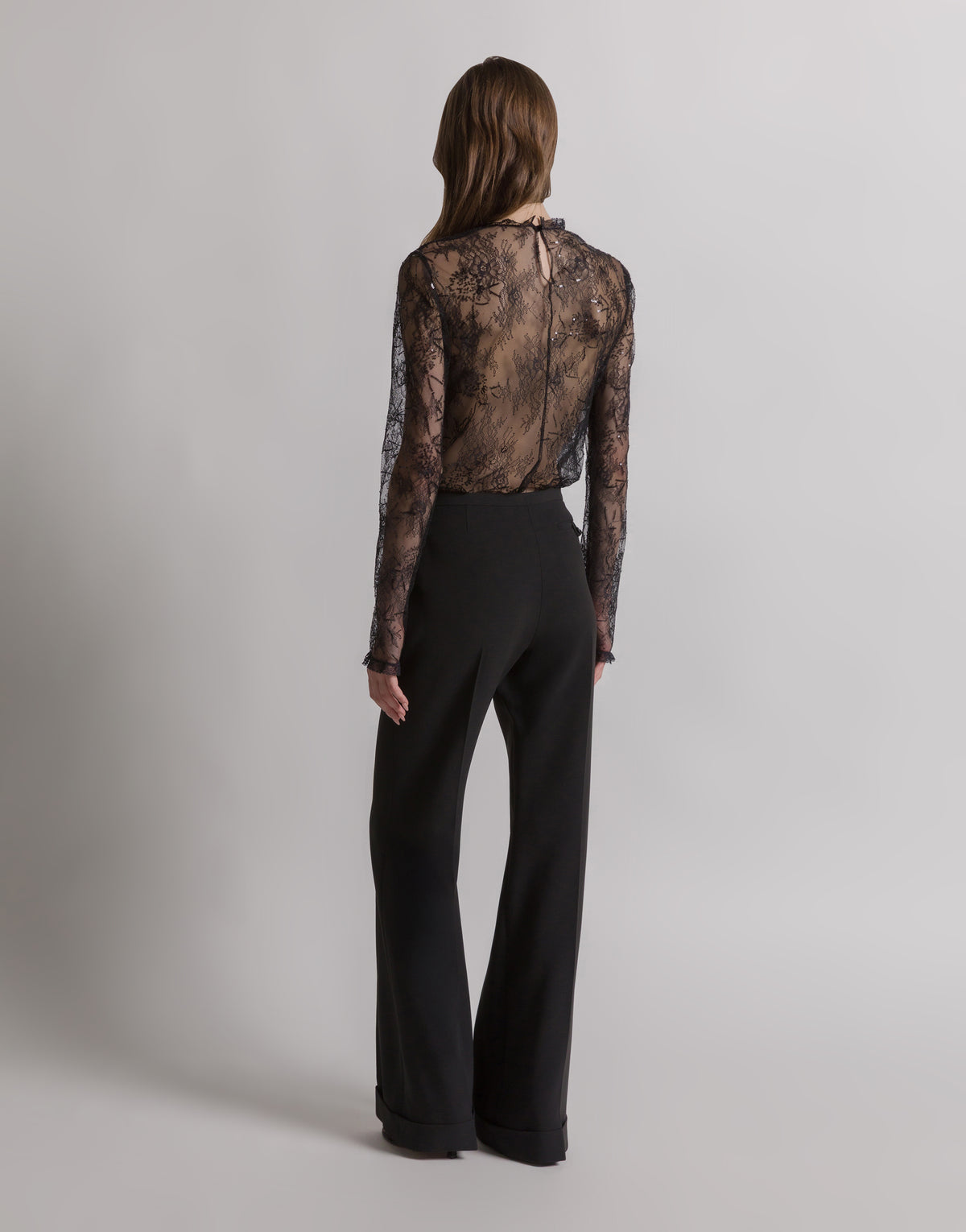 Pantalon habillé en cady - Black