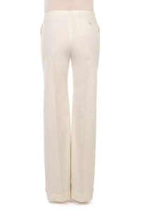 Pantalon Large Tailleur - White
