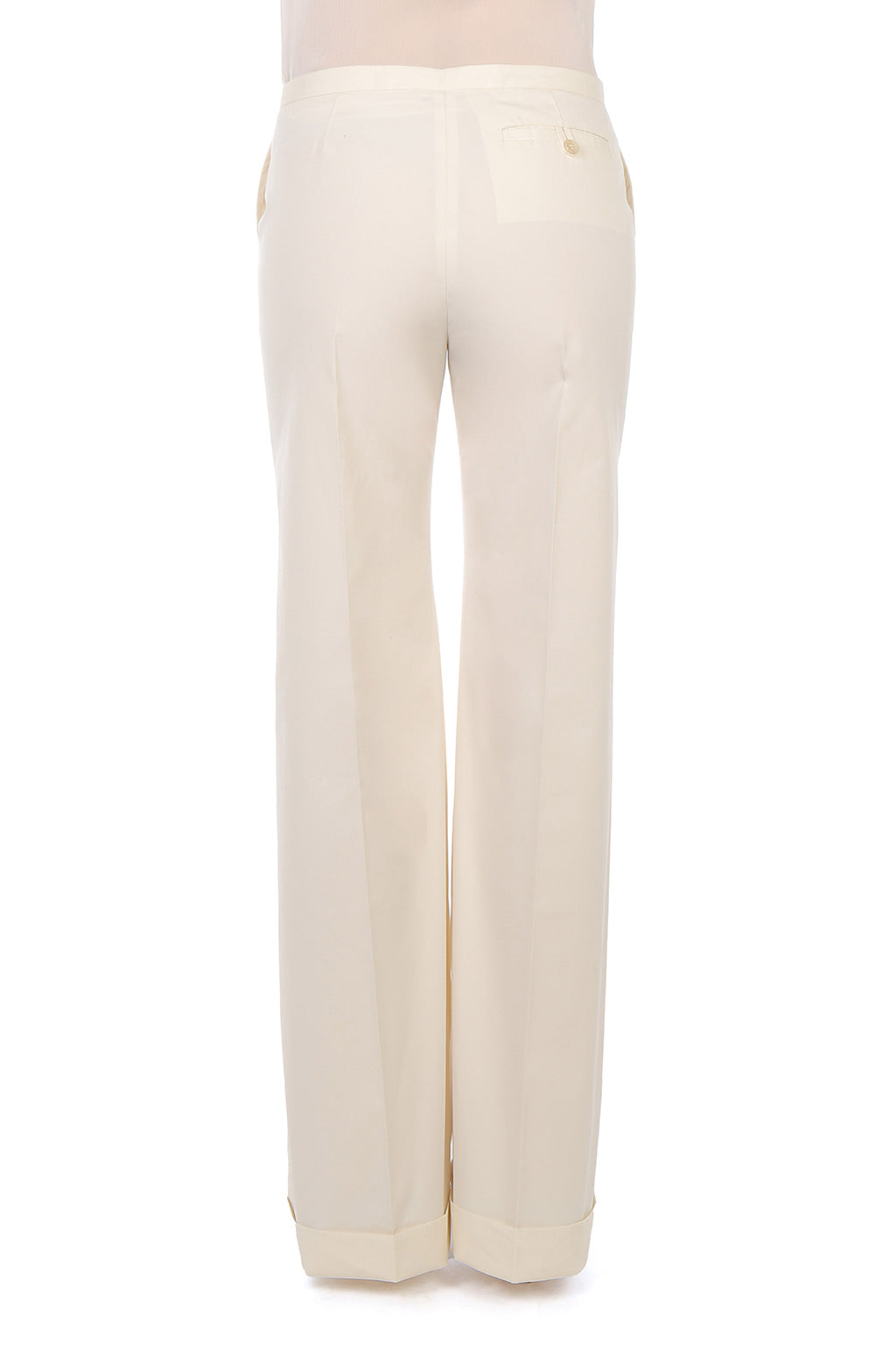 Pantalon Large Tailleur - White