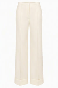 Pantalon Large Tailleur - White