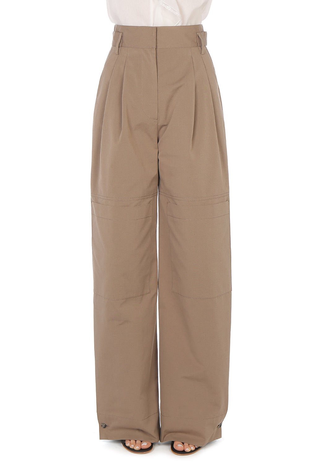 Pantalon utilitaire en coton - Brown