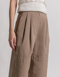 Pantalon utilitaire en coton - Brown
