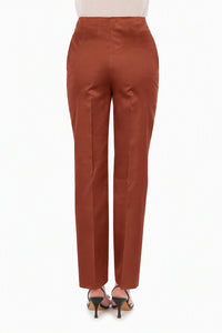 Pantalon habillé en organza de soie - Red