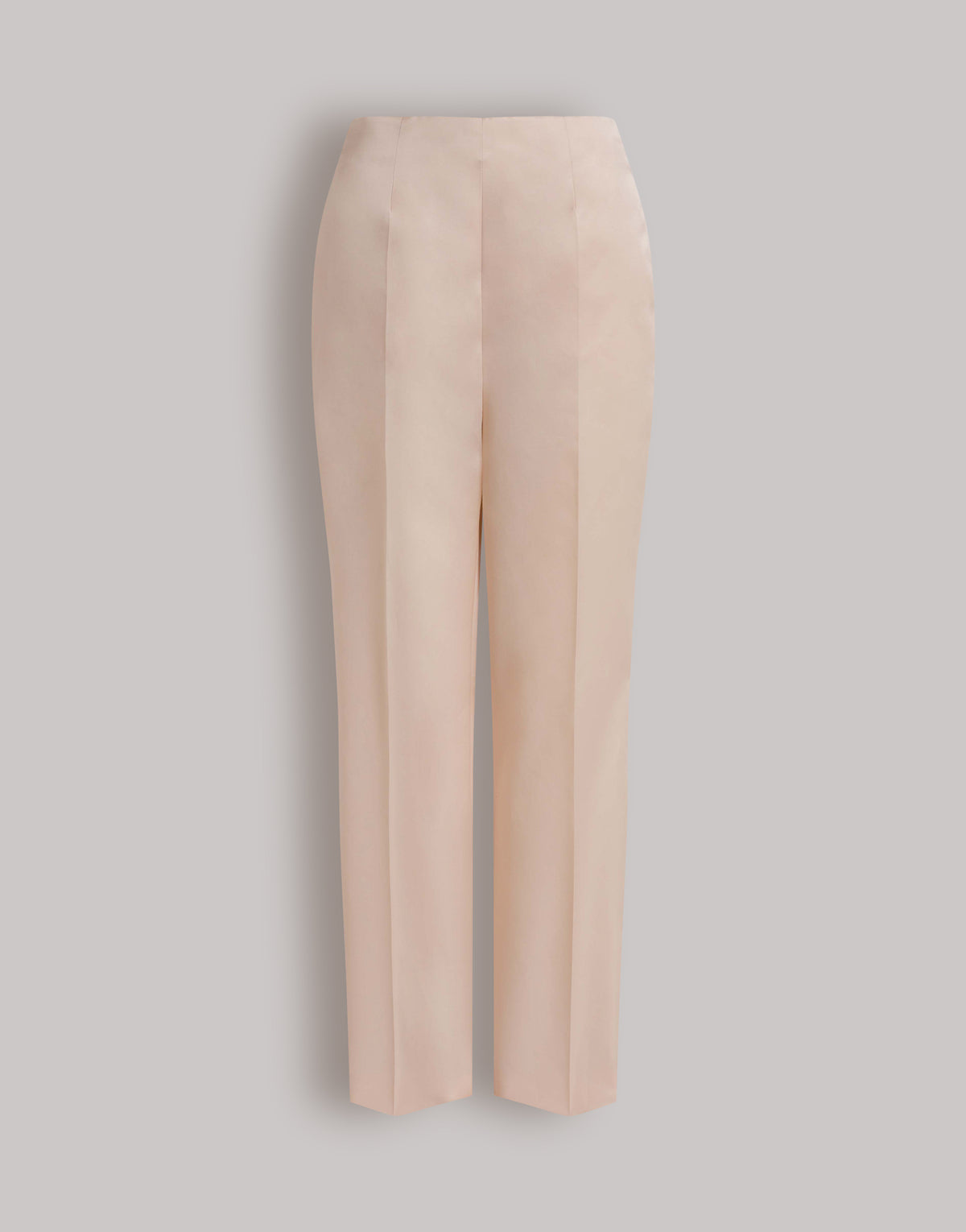 Pantalon habillé en organza de soie - Beige