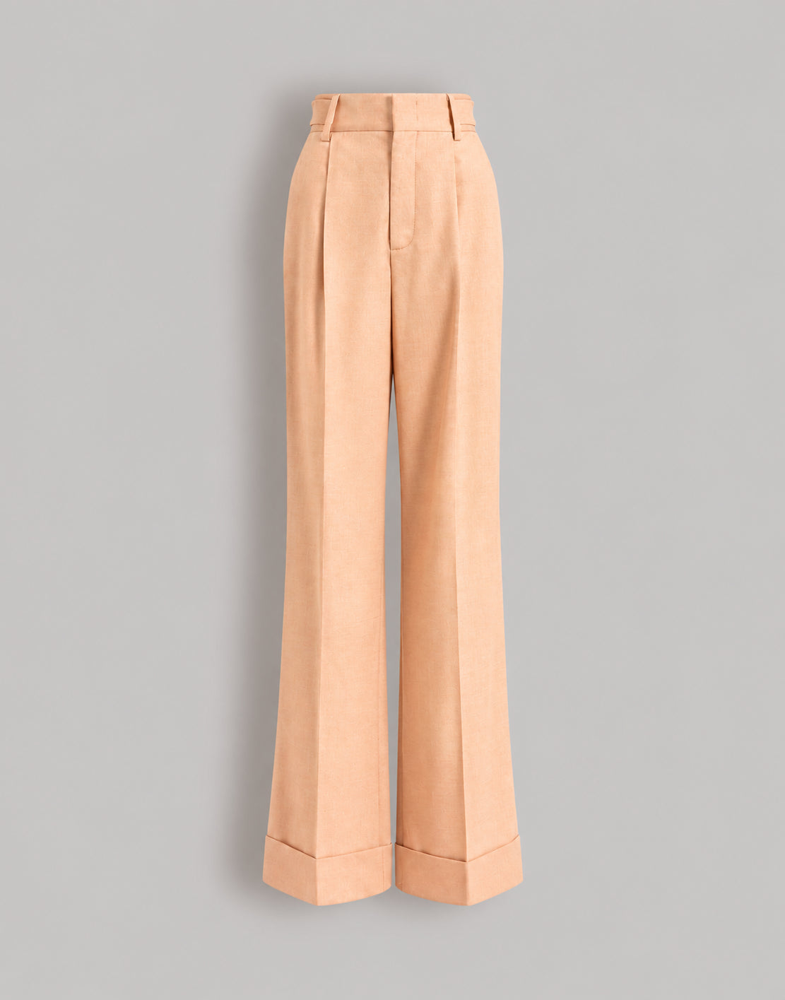 Pantalon à plis en laine Tropical - Pink
