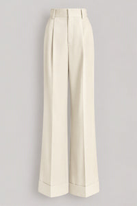 Pantalon de costume en tweed - White