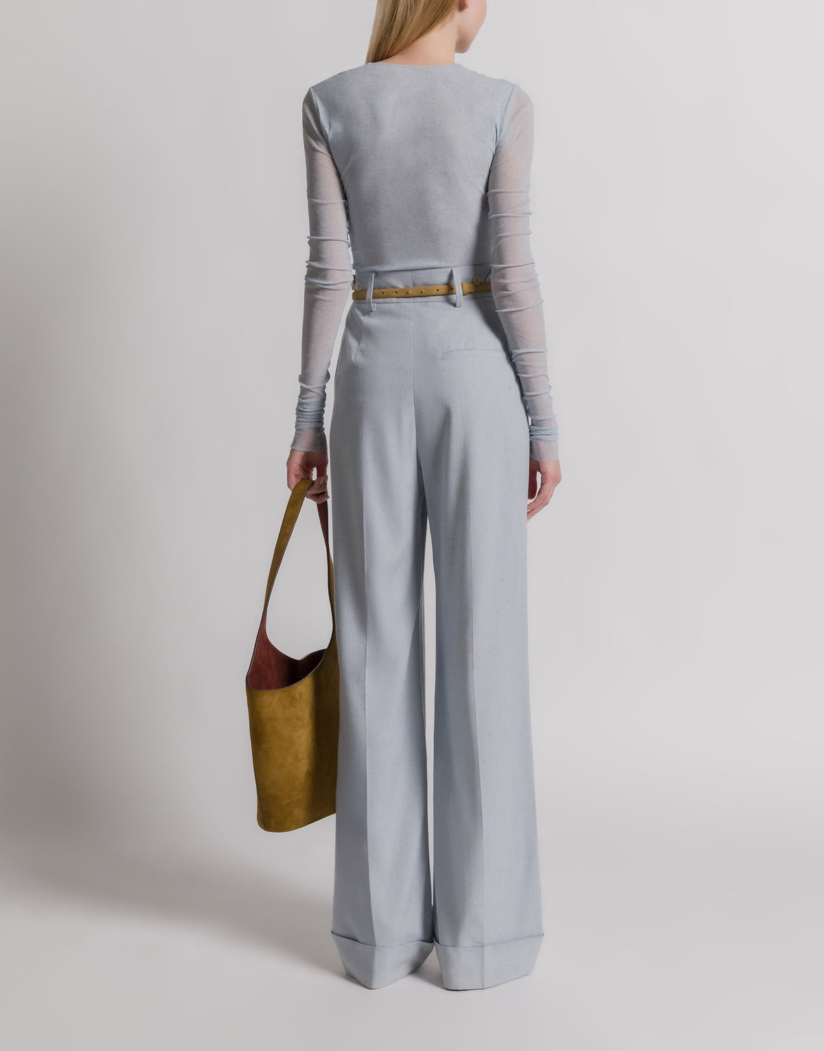 Pantalon de costume en tweed - Light blue