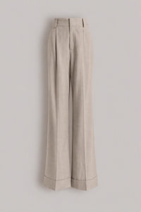 Pantalon de costume en tweed - Light beige