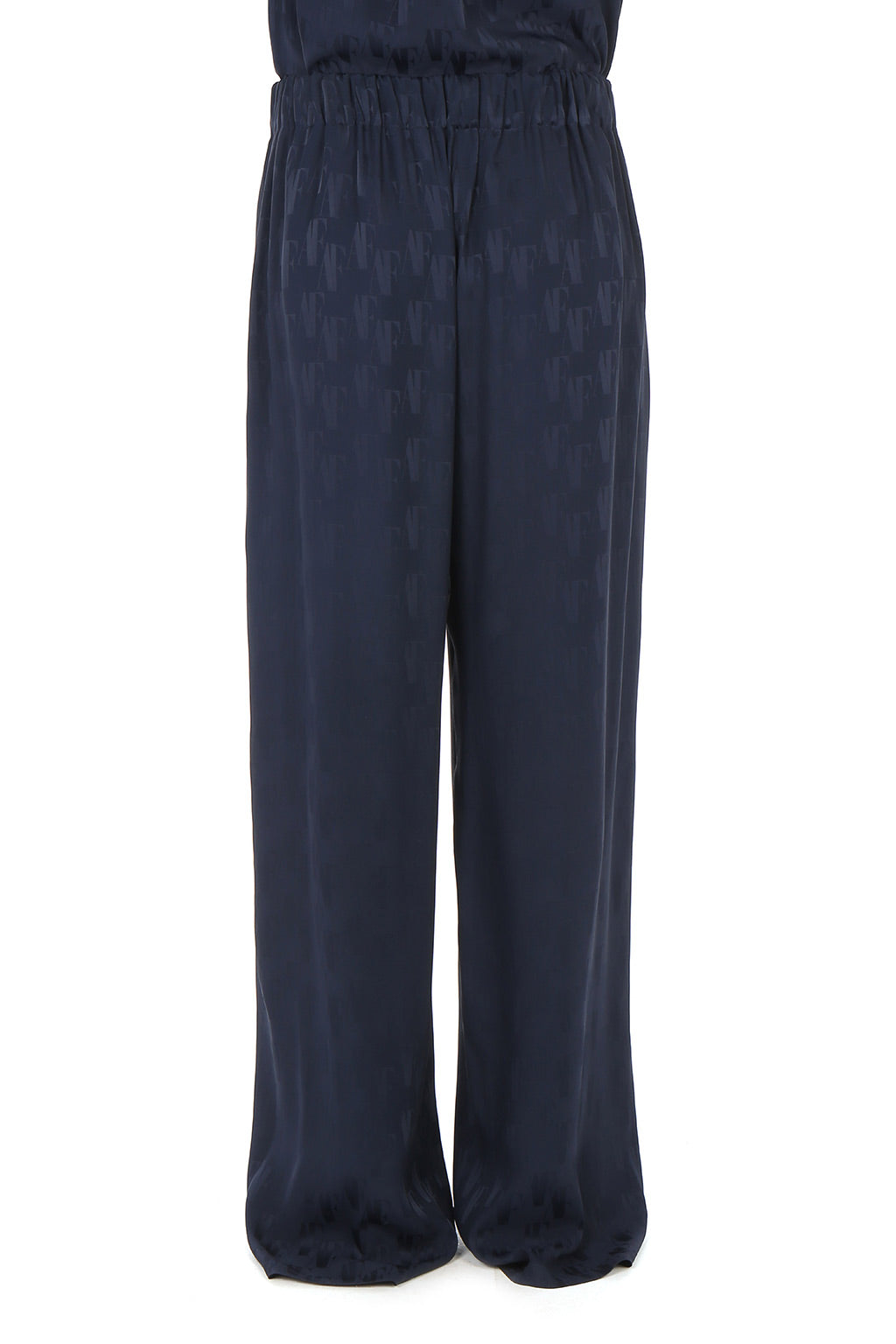 Pantalon en soie Monogram AF - Blue