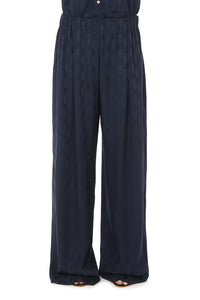 Pantalon en soie Monogram AF - Blue